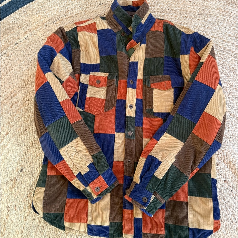 J. Crew Corduroy Patchwork CPO Jacket